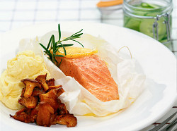 Eingepacker Lachs