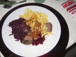 Hirschbraten (Elch, Rentier oder sonstiges Wild)