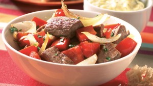 Lammpfanne mit Aioli Lammpfanne mit Aioli