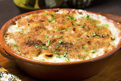 Klippfisch-Kartoffel-Gratin