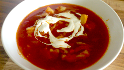 Trockenfischsuppe