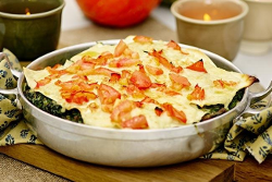 Einfache Spinatlasagne