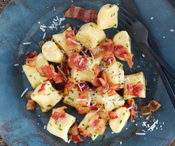 Gnocchi mit gebratenem Speck